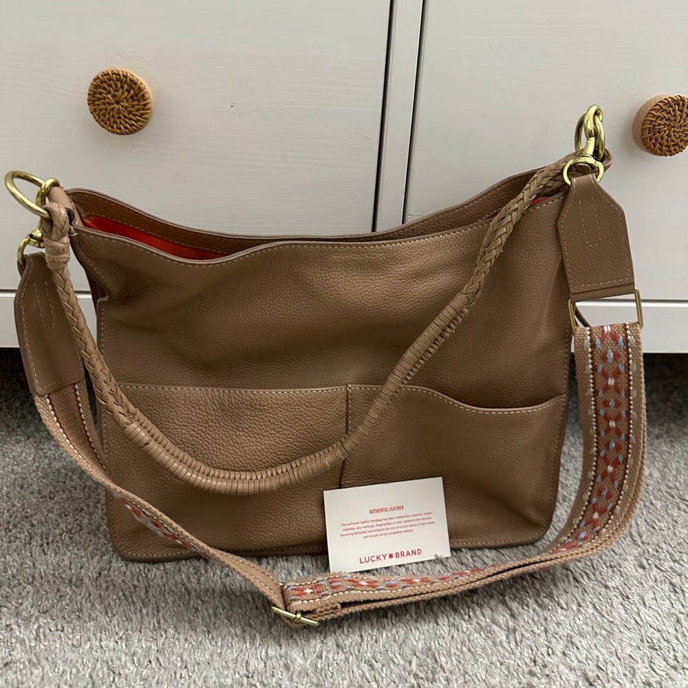 Lucky Brand Brown Leather Shoulder Bag